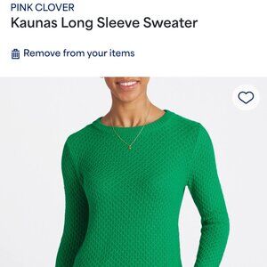 Kaunas long sleeve green sweater